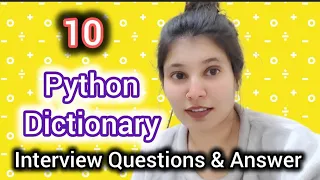 10 Python Dictionary Interview Questions Python Coding for Beginners to Advanced