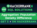 Population Density Difference SQL SOLUTIONS Get 5 on HackerRank SQL Tutorial AzharEdTech