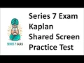Series 7 Exam Practice Test Explication on Shared Screen with Test Taker Pause Answer Play