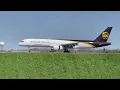 UPS 757-200 Landing and UPS 767-300 1144 arriving and departing The Buffalo Airport On 22