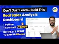 Stop Learning Build This PRO Sales Dashboard 45 Min 1 Shot Python Streamlit Project