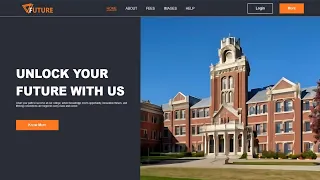College Website using HTML CSS Step by Step Tutorial Fast Code