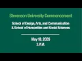 2026 Stevenson Commencement School of Design Arts Comm School of Humanities Social Sciences