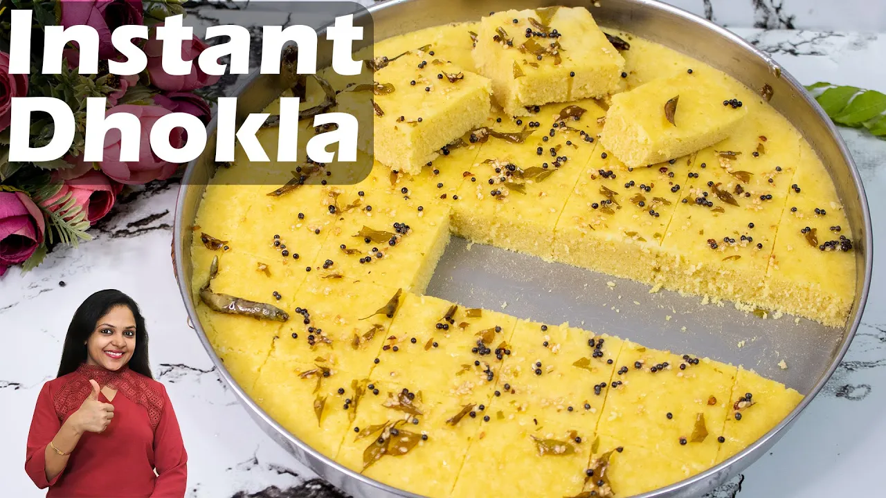 Instant Dhokla   How to Make Soft and Spongy Dhokla   Dhokla Recipe   Healthy Kadai