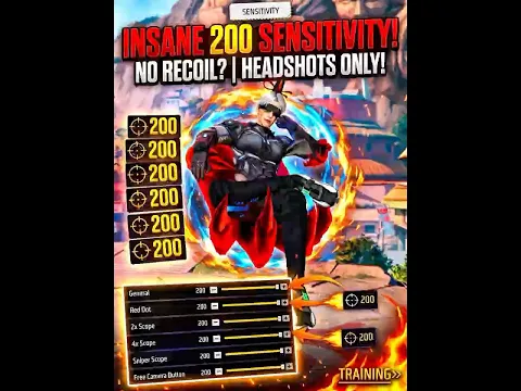 Free Fire Best Headshot Sensitivity 2026 🔥 100% Auto Headshot Settings