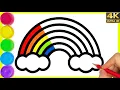 Download Lagu How to draw a rainbow and cloud drawing || Cute rainbow drawing || Step by step rainbow drawing ||