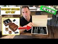Whiskey Stones Gift Set for Men 2 Rotatable Whiskey Glasses Set with 8 Chilling Rocks