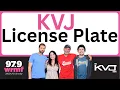 KVJ License Plate