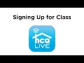 HCA Live How to Sign Up for a Live Class
