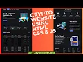 Create a Responsive Crypto Website using HTML CSS JavaScript with Source Code JavaScript Code