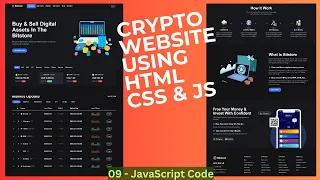 Create a Responsive Crypto Website using HTML CSS JavaScript with Source Code JavaScript Code