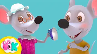 Мышка Гладила Рубашку 🐭👕 Развивающие Детские Песенки | HeyKids