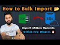 How to bulk insert CSV data into SQL Server database table using query
