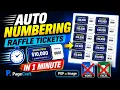 Raffle Ticket Auto Numbering In 1 Minute Using PageCraft - Variable Data Printing