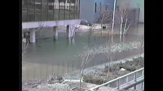 High Water in Downtown Bangor Maine - April 3 1987