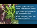 USDA About 170 000 Mainers may not get SNAP benefits in November
