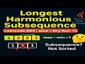 Leetcode 594 Longest Harmonious Subsequence Java with Logic Dry Run