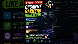 MERN Stack Folder Structure Explained in 1 Minute Backend Organization Tips