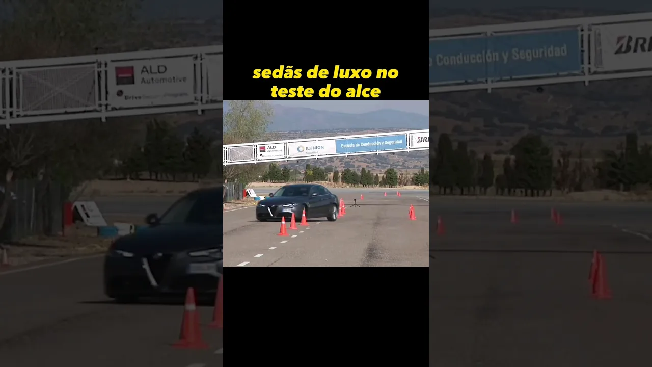 Sedãs de luxo no teste do alce