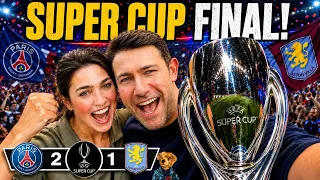 We were at the UEFA SUPER CUP Final! PSG 2-1 Aston Villa — Salzburg Vlog 🏆