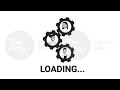 Teamwork gears bw loading animation