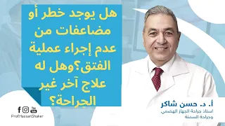 هل يوجد خطر أو مضاعفات من عدم إجراء عملية الفتق وهل له علاج آخر غير الجراحة 