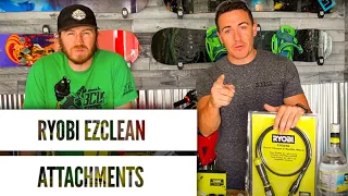 RYOBI EZCLEAN POWER CLEANING Attachments Brush Foamer Flexible Wand Squeegee