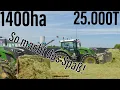 1400ha - 25.000T So macht das Spaß! LU BLUNK Rückt mit 16 Fendt Traktoren an Ganzpflanzensilage 2022