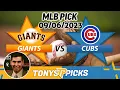 San Francisco Giants vs Chicago Cubs 2023 FREE MLB Picks and Predictions on MLB Betting Tips