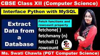 Display Data by using fetchone fetchall fetchmany and rowcount Interface Python with MYSQL
