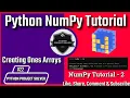 NumPy Tutorial 2 Creating Ones Arrays in Python Python Project Solver