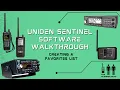 Creating a Favorites List Uniden Sentinel Software Walkthrough