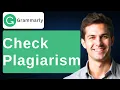 How To Check Plagiarism In Grammarly 2026 Guide
