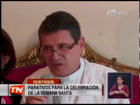 Preparativos para la celebración de la semana santa