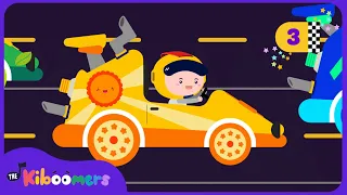 🏎️ RACE CARS GO FAST! | Vroom Vroom Song for Kids | Counting to 10 | The Kiboomers