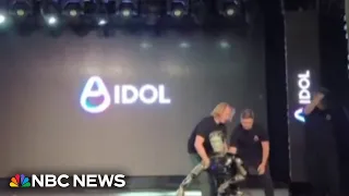 Russia S First AI Humanoid Robot Falls On Stage 