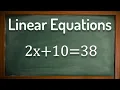Solving linear equations in two steps - GCSE Maths