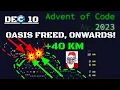 Advent of Code 2023 Day 10 - That weird pipe screensaver kinda