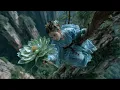 Lagu A herb-picking girl finds a mysterious blue flower in a valley and accidentally falls off a cliff.