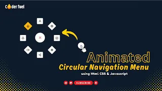 Animated Circular Navigation Menu using Html CSS JavaScript Coderfuel