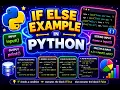If Else In Python If Else Example Python If Else Statement Python