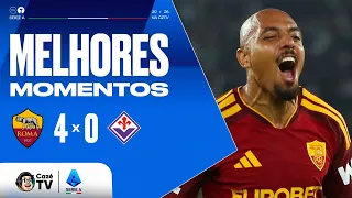 MELHORES MOMENTOS: ROMA 4 X 0 FIORENTINA | SERIE A ITALIANA 2026/27