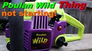 Poulan wild thing chainsaw fix Fuel line repair