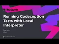 Running Codeception Tests with Local Interpreter