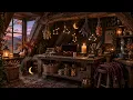 A Witch’s Starlit Cottage 🌙 Cozy Autumn Ambience & Relaxing Instrumental Music