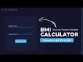 BMI Calculator Using HTML CSS JavaScript Web Development Skillerior