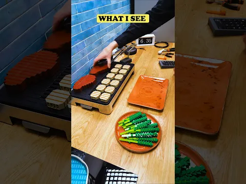What You See vs. What I See 👀 #stopmotion #kitchen #lego