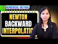 Newton Backward Interpolation Method Numerical Methods Engineering Mathematics