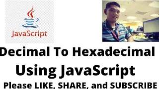 Decimal To Hexadecimal in JavaScript