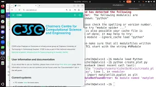 Intro to Python course Working with graphics for Alvis